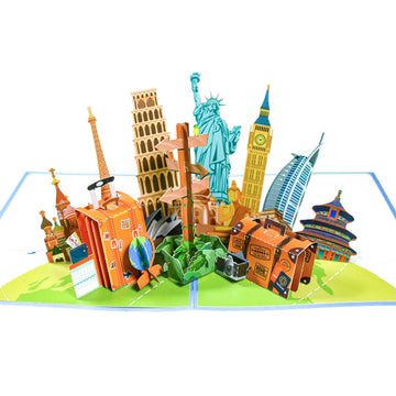 Travel Around the World Pop-Up Card