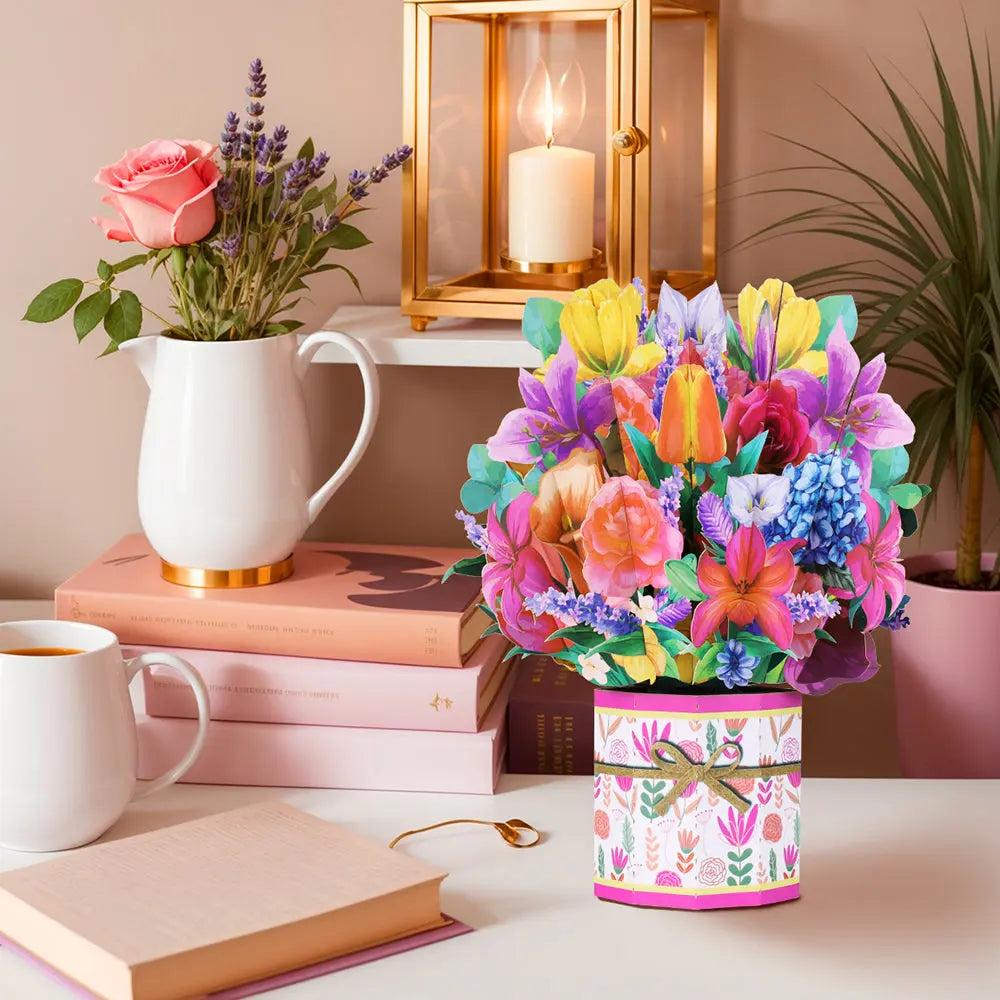 Bouquet pop-up card Magic Ants