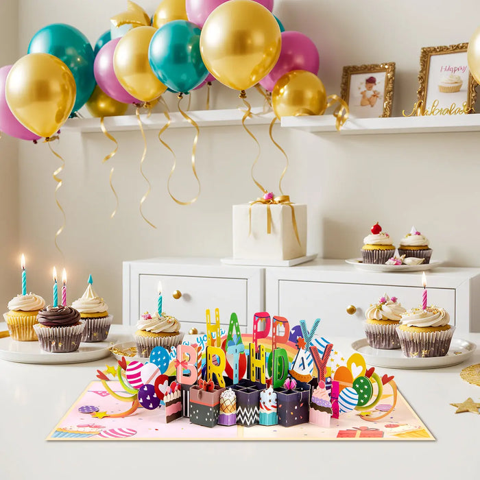 Birthday pop-up cards