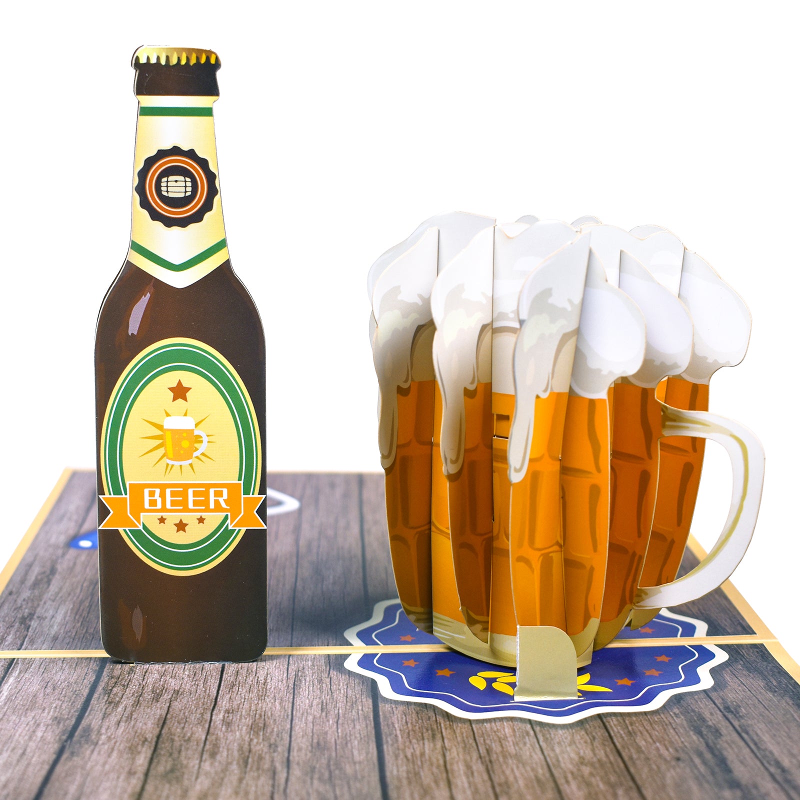 Beer Pop-up Card for Father's Day, Birthday, Dad, Brother, Friend