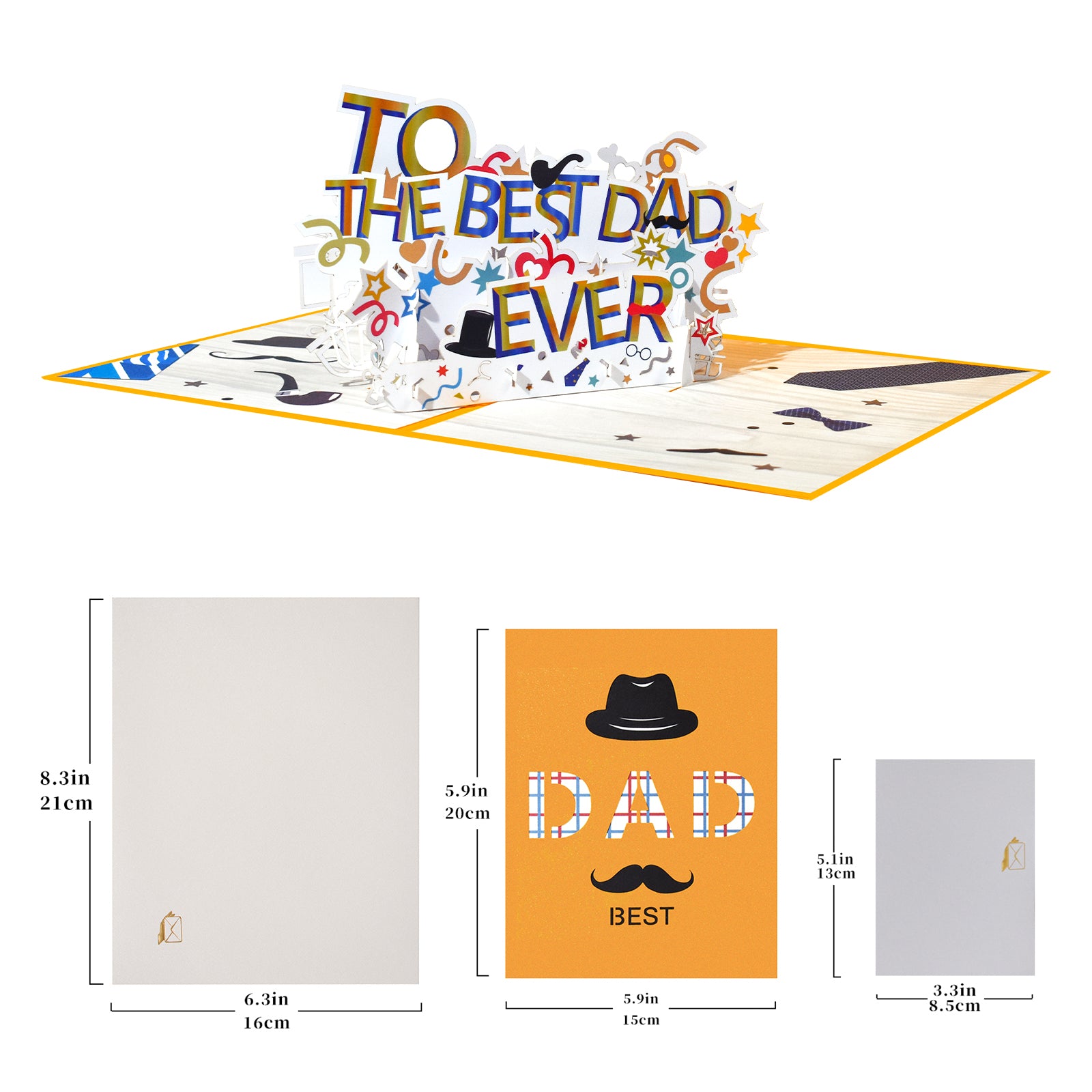 Pop up BESTDAD Card for Father's Day, Dad Birthday