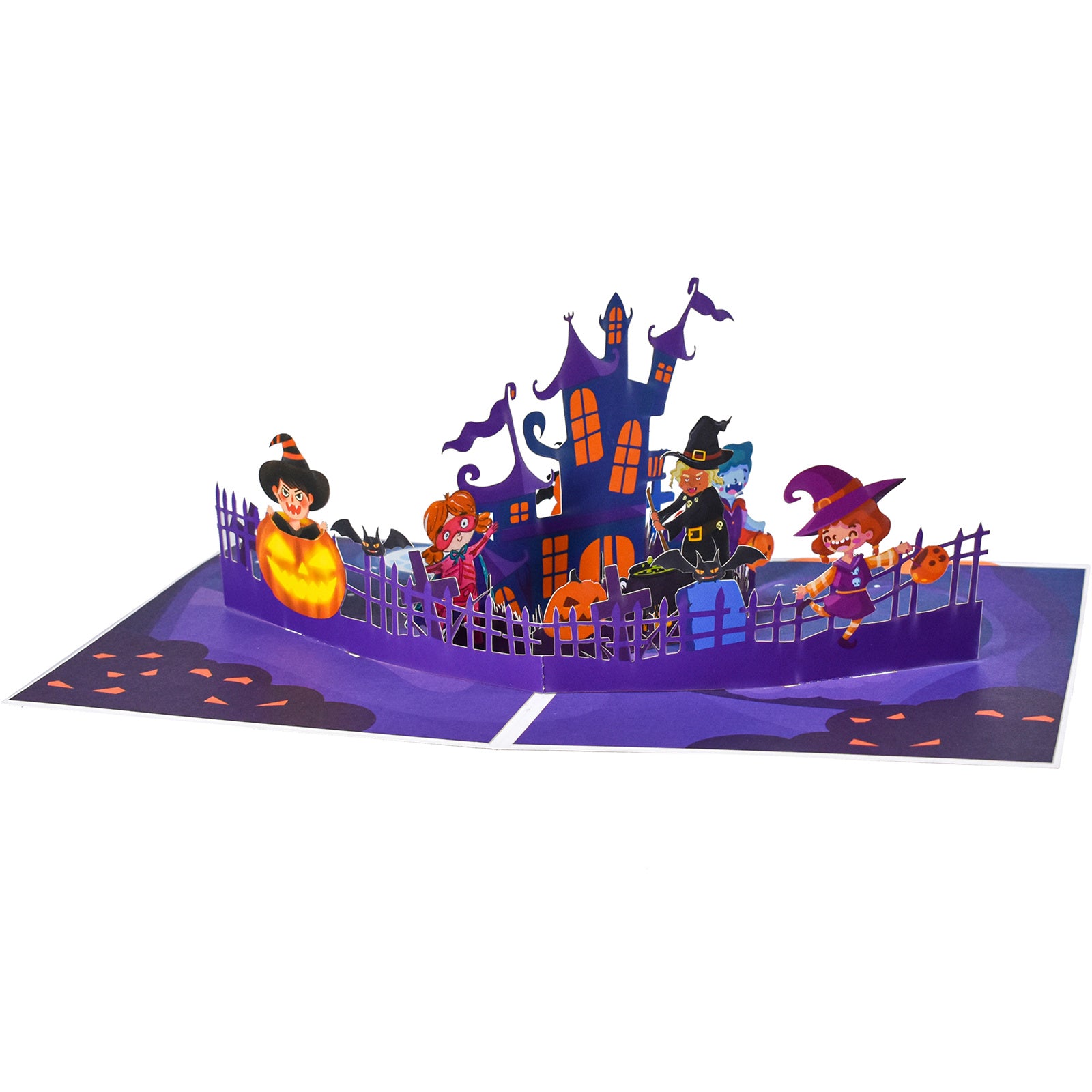 Halloween Pop Up Card - Funny 3D Greeting Card with Envelope & Notecard