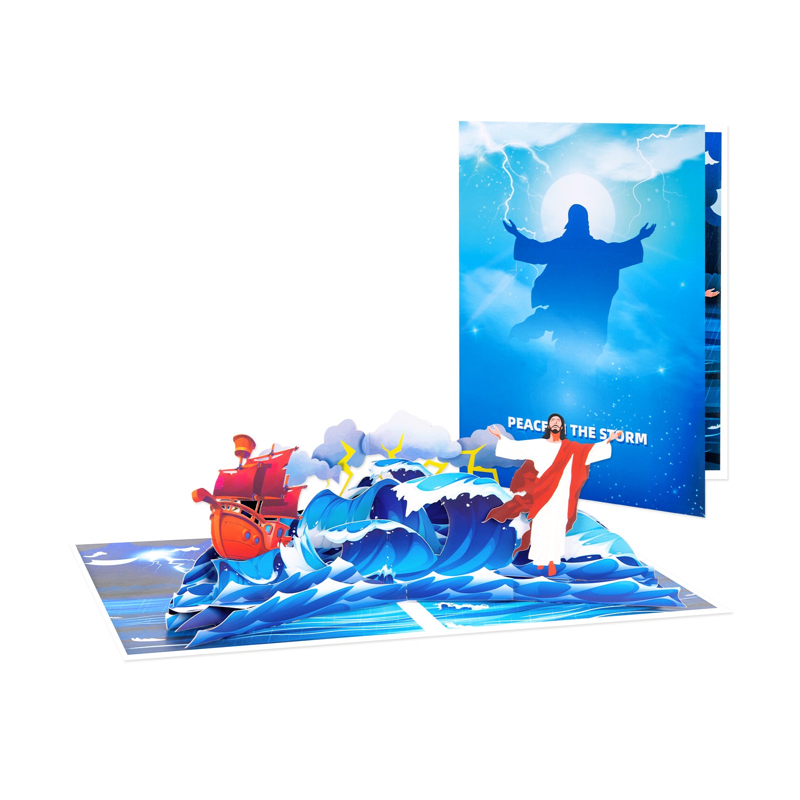 Christian Pop-Up Card Jesus Walking on Water Magic Ants
