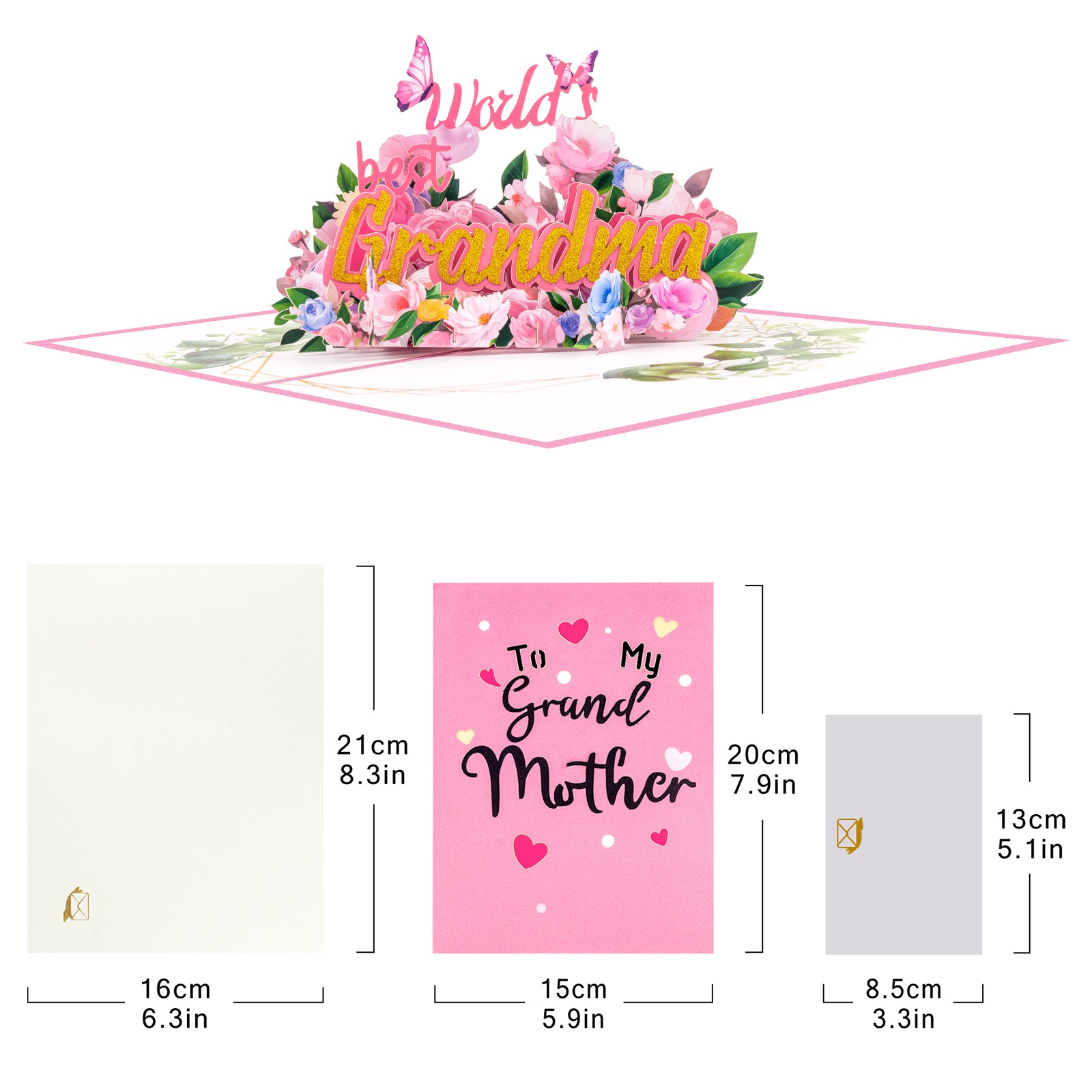 3D Grandmother Pop-up Card for Mother's Day Magic Ants