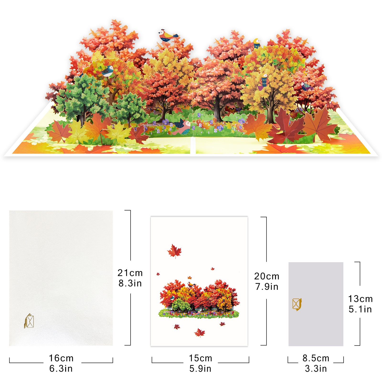 Maple Grove 3D Pop-up Card for Mother's Day, Birthday