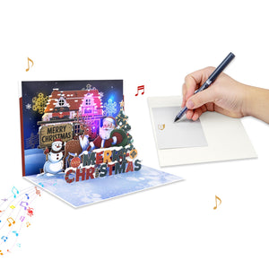 3D Christmas Pop Up Card with Music - Holiday Greeting Card for Family & Friends Magic Ants