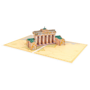 Brandenburg Gate 3D card with coordinating envelope