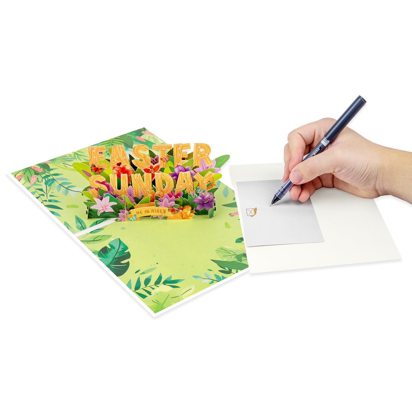 Easter Sunday Pop-Up Card | 3D Lettering Design Magic Ants
