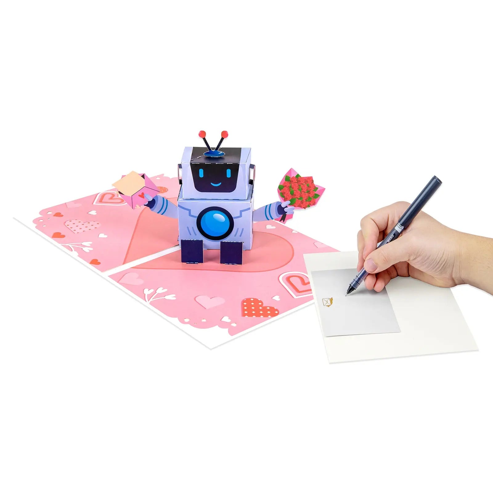 Romantic Robot Love Pop-up Card - Perfect Gift for Valentine's Day, Birthday, Anniversary Magic Ants