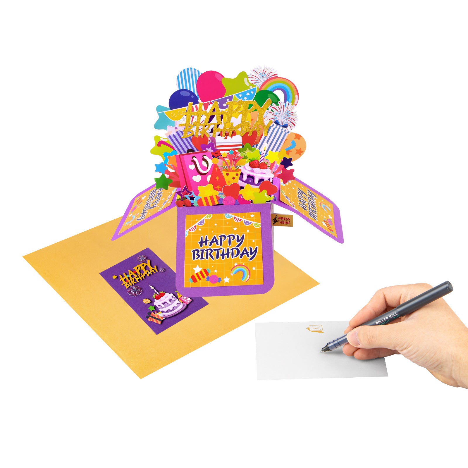 Musical Birthday Pop-Up Card with Lights and Music Magic Ants
