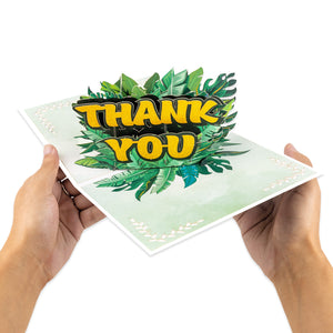 Thank You Pop-Up Card with Botanical Design Magic Ants