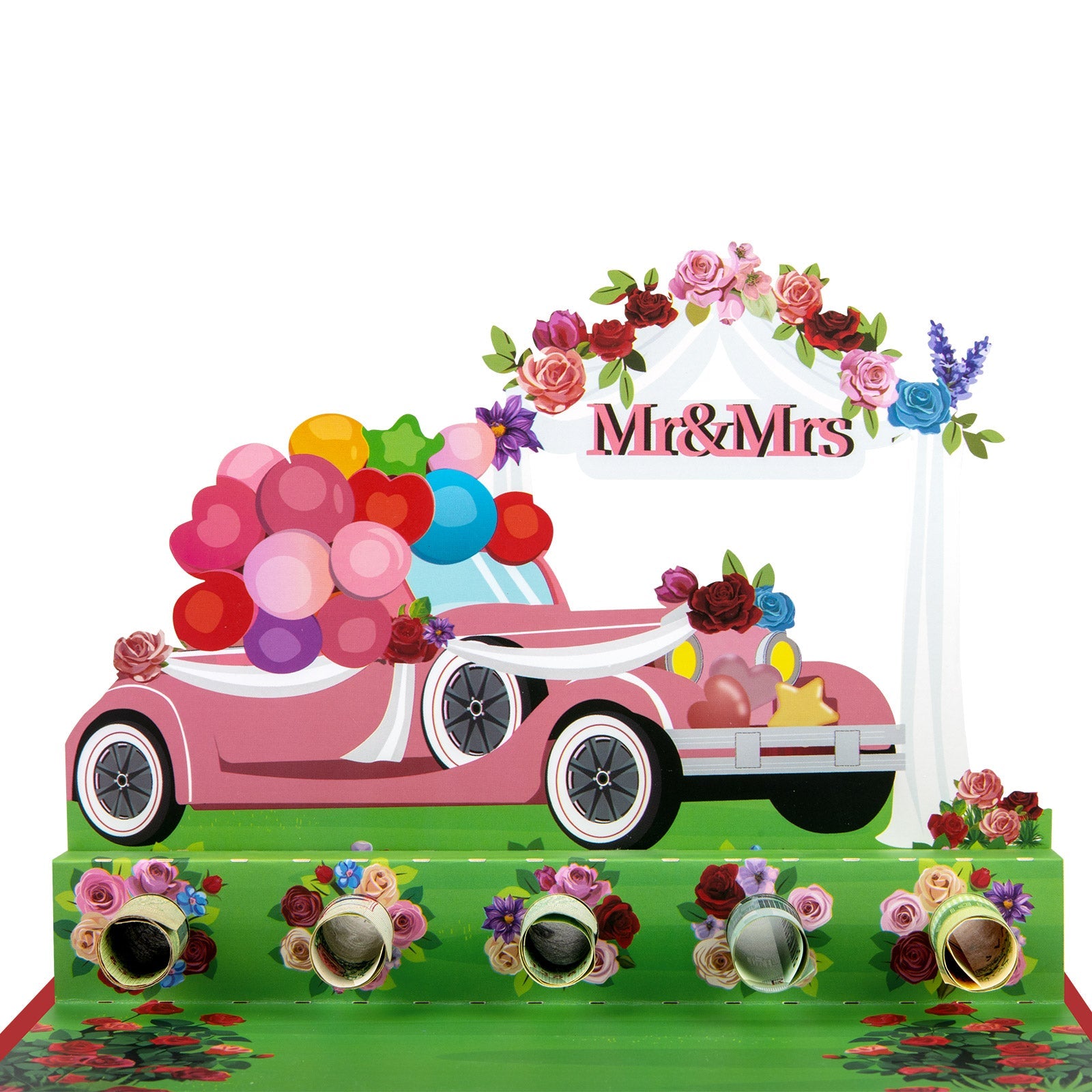 Wedding Pop Up Money Gift Card - 3D Wedding Card Greeting Card with Cash & Gift Card Holder Magic Ants