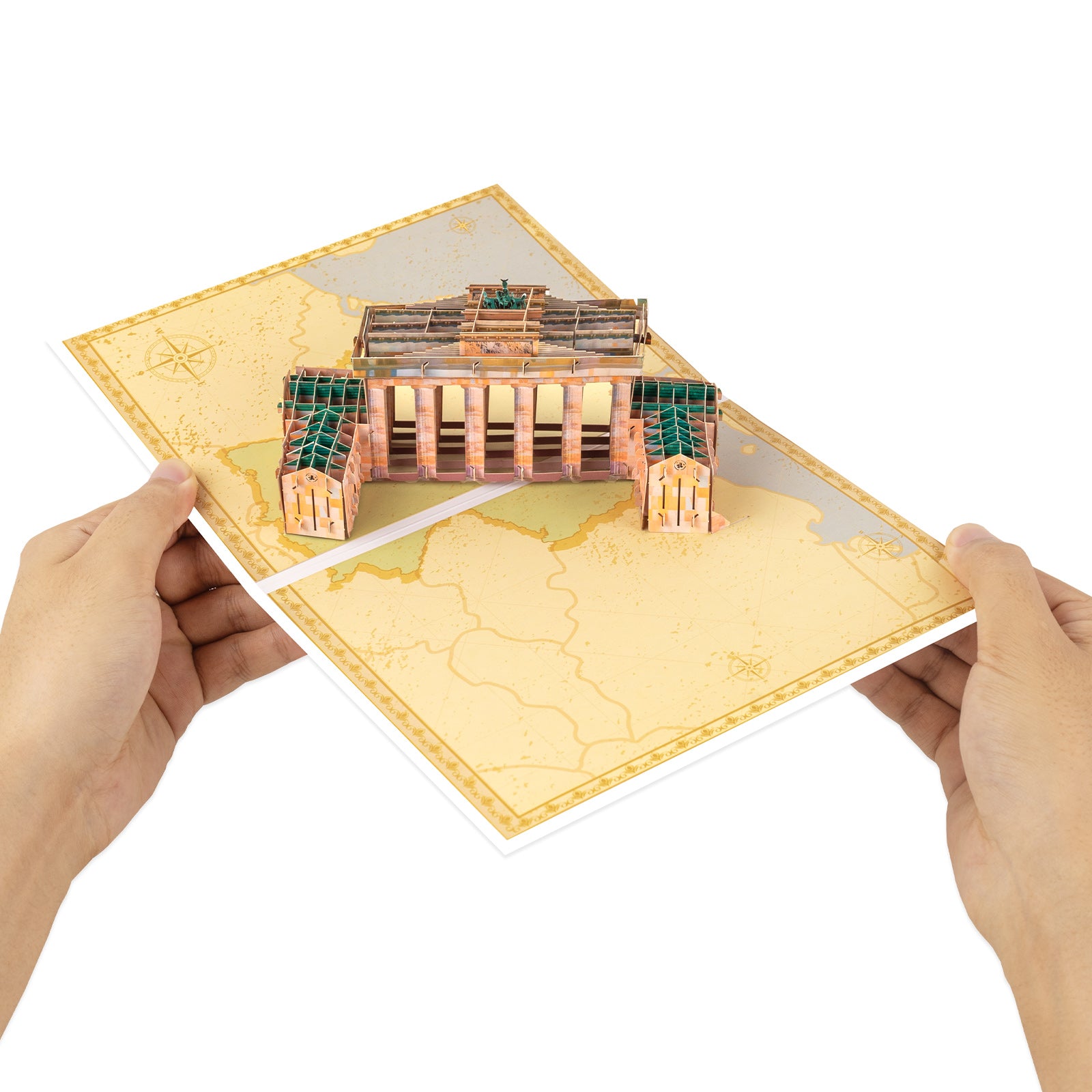Magic Ants Brandenburg Gate pop-up card and blank note card