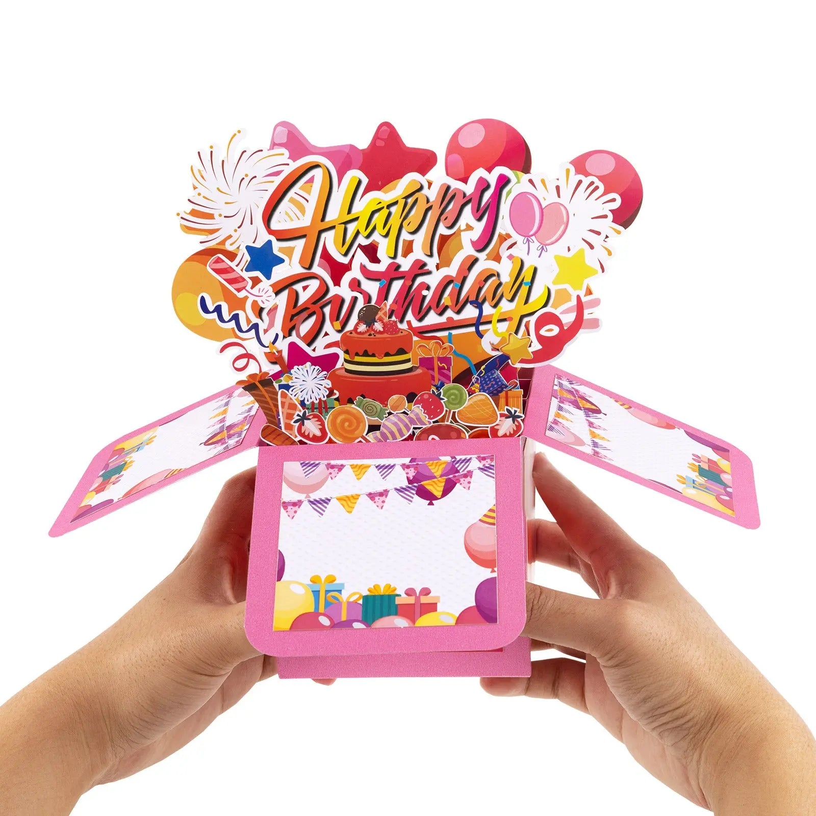 Birthday Celebration Box Pop Up Card - 3D Foldable Box | Creative Birthday Surprise Magic Ants