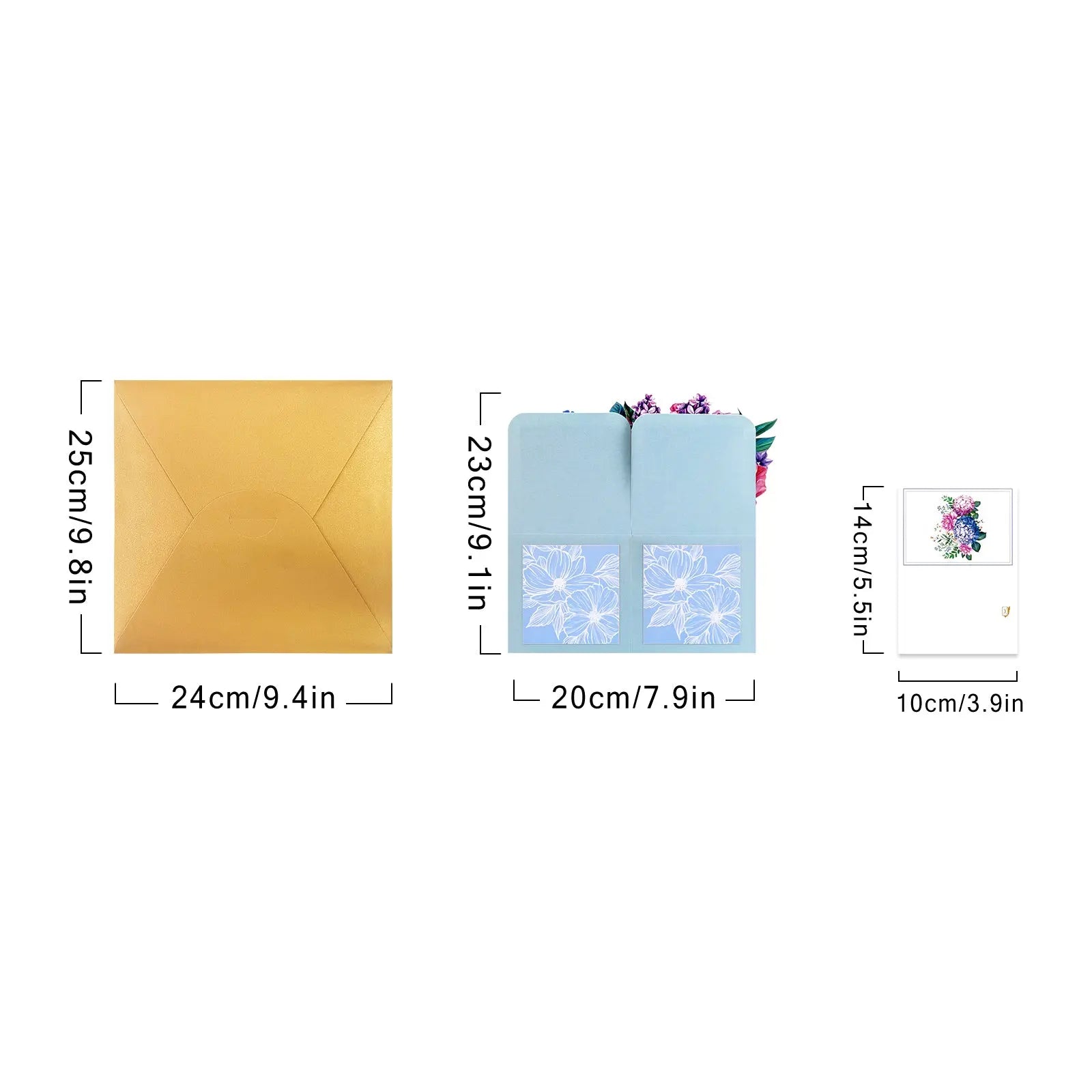 Birthday Gift Box Pop Up Card - 3D Celebration Flowers Bouquet Box | Handmade Unique Birthday Gift Card Magic Ants