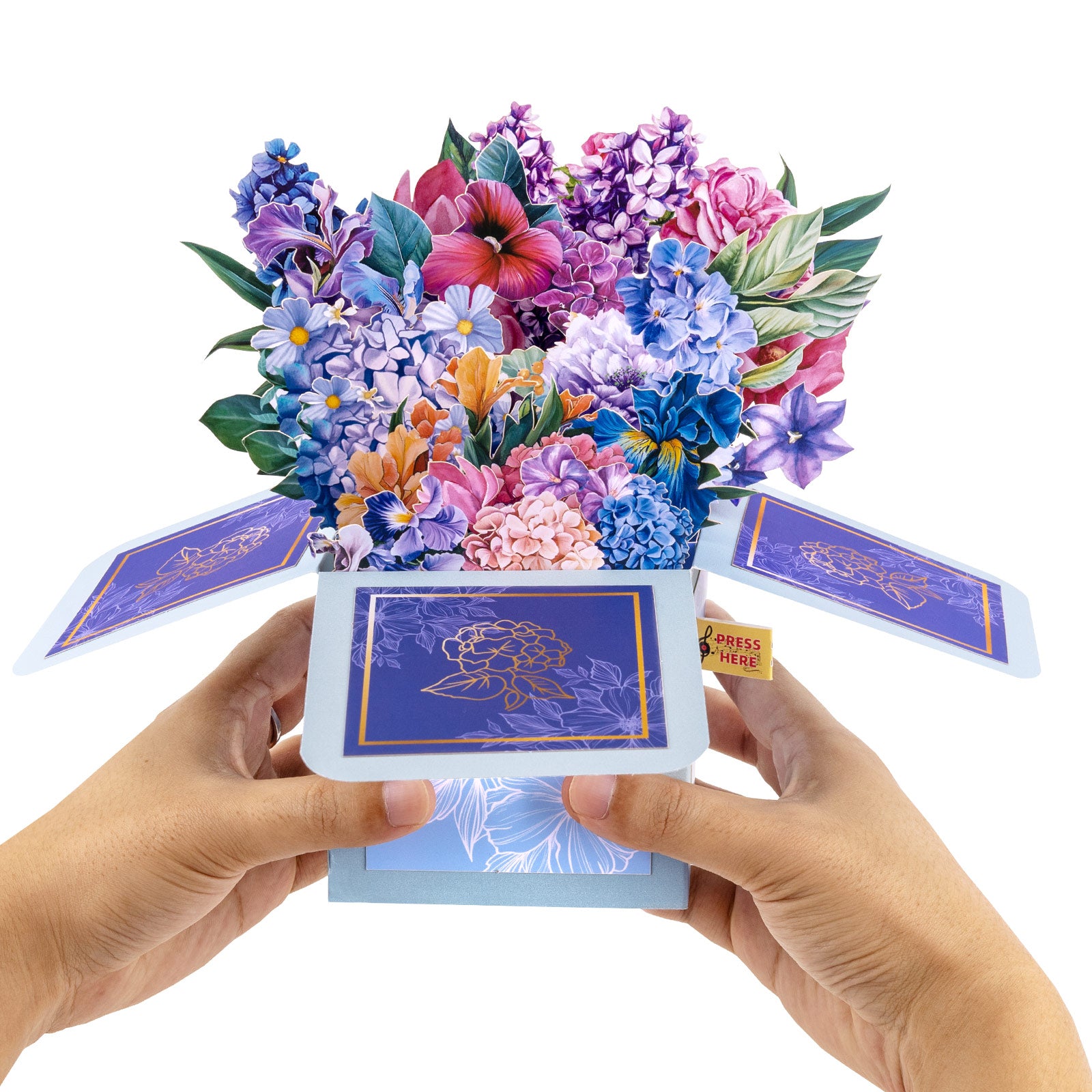 Musical Birthday Pop-Up Card with Flower Arrangement Magic Ants