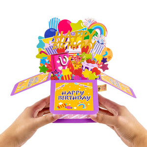 Musical Birthday Pop-Up Card with Lights and Music Magic Ants