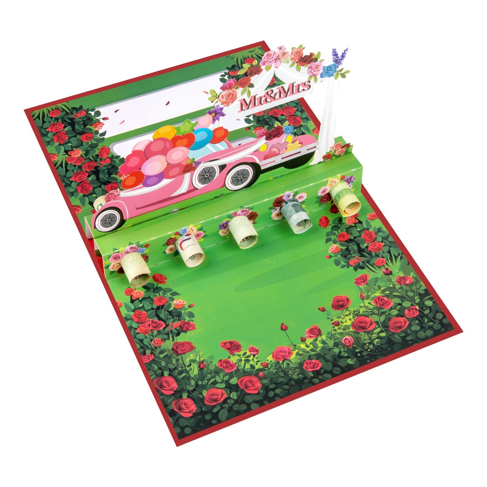 Wedding Pop Up Money Gift Card - 3D Wedding Card Greeting Card with Cash & Gift Card Holder Magic Ants