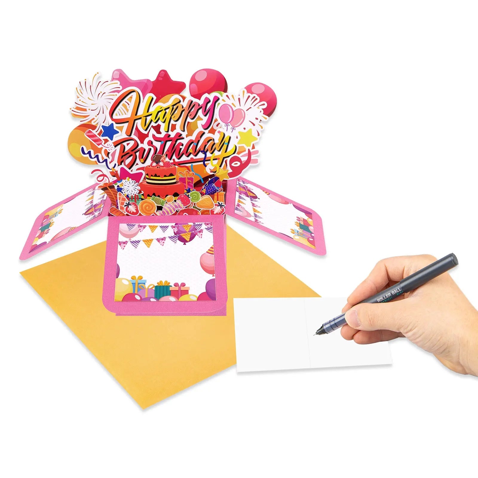 Birthday Celebration Box Pop Up Card - 3D Foldable Box | Creative Birthday Surprise Magic Ants
