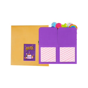 Happy Birthday Box Pop Up Card - 3D Foldable Box | Unique Birthday Gift Card Magic Ants