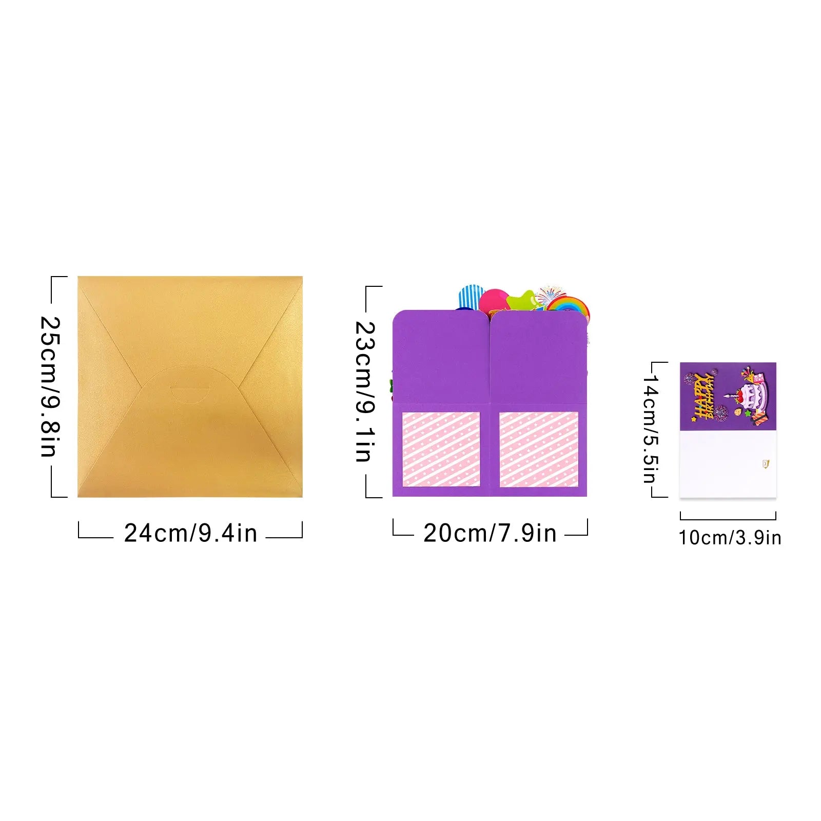Happy Birthday Box Pop Up Card - 3D Foldable Box | Unique Birthday Gift Card Magic Ants