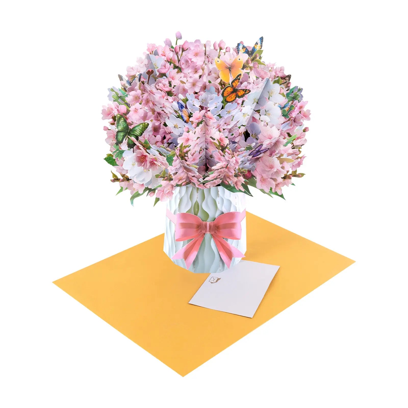 3D Cherry Blossom Bouquet Pop Up Card - Unique Pop-Up Flower Greeting Card for Mother's Day, Birthday, Anniversary & Special Occasions Magic Ants