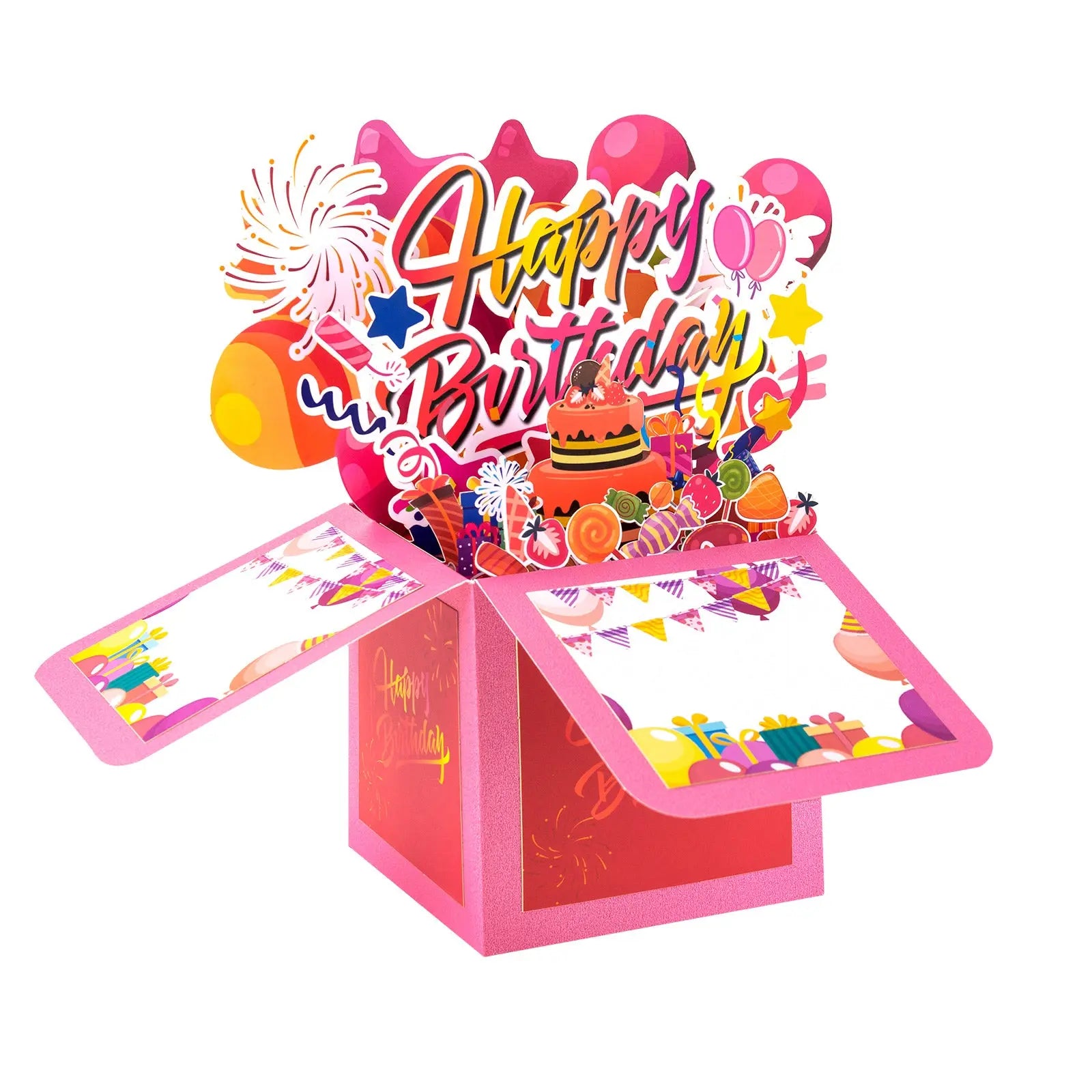 Birthday Celebration Box Pop Up Card - 3D Foldable Box | Creative Birthday Surprise Magic Ants