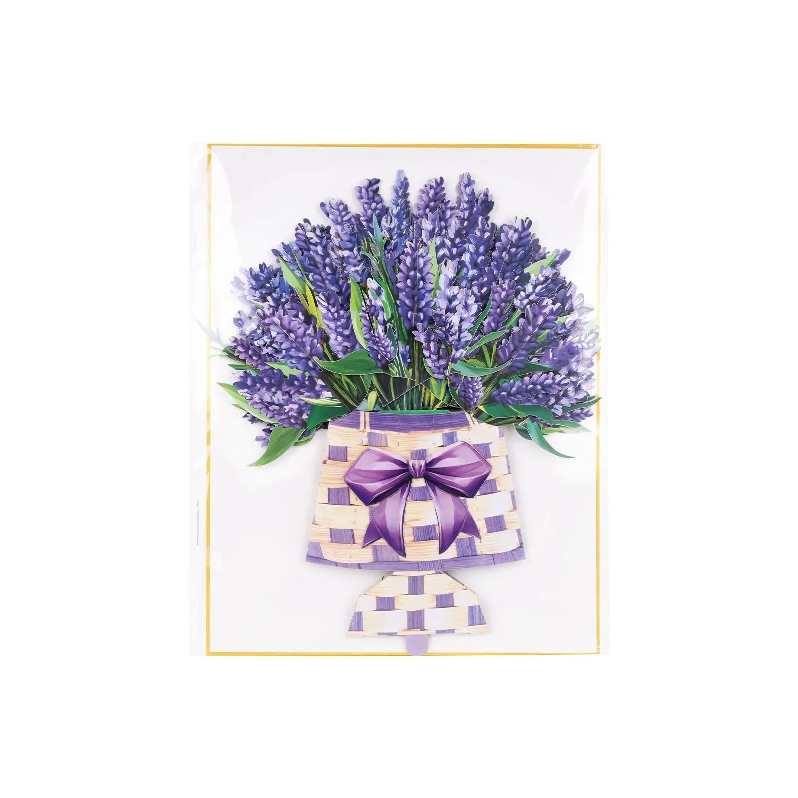 3D Lavender Bouquet Pop Up Card - Unique Pop-Up Flower Greeting Card for Mother's Day, Birthday, Anniversary & Special Occasions Magic Ants