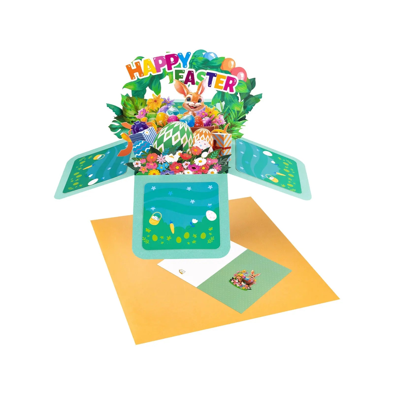 Easter Gift Box Pop Up Card - 3D Bouquet Box | Handmade 3D Card | Unique Gift for celebrating Easter Magic Ants
