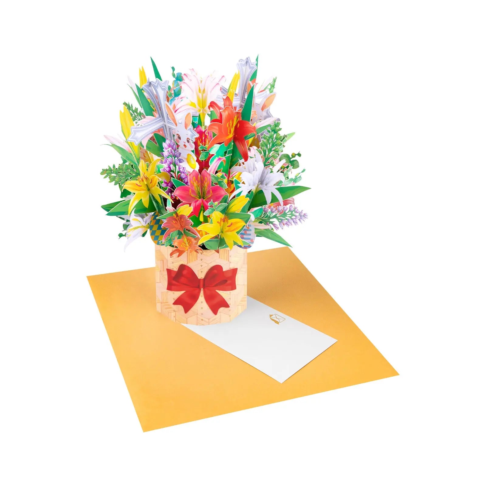 3D Lily Bouquet Pop Up Card - Perfect Gift for Easter Magic Ants