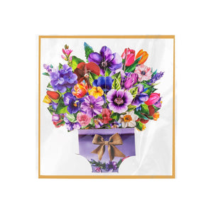 Flowers Bouquet Pop Up Card - 3D Greeting Cards | Perfect Gift for Birthday & Mother's Day Magic Ants