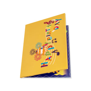 Musical Birthday Pop-Up Card | Colorful Birthday Cake Design Magic Ants