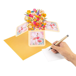 Pop-up Flowers Box Card - 3D Lavender Bouquet Box | Handmade 3D Card | Unique Gift for Mother's Day, Birthday, Anniversary, Any Occasion Magic Ants