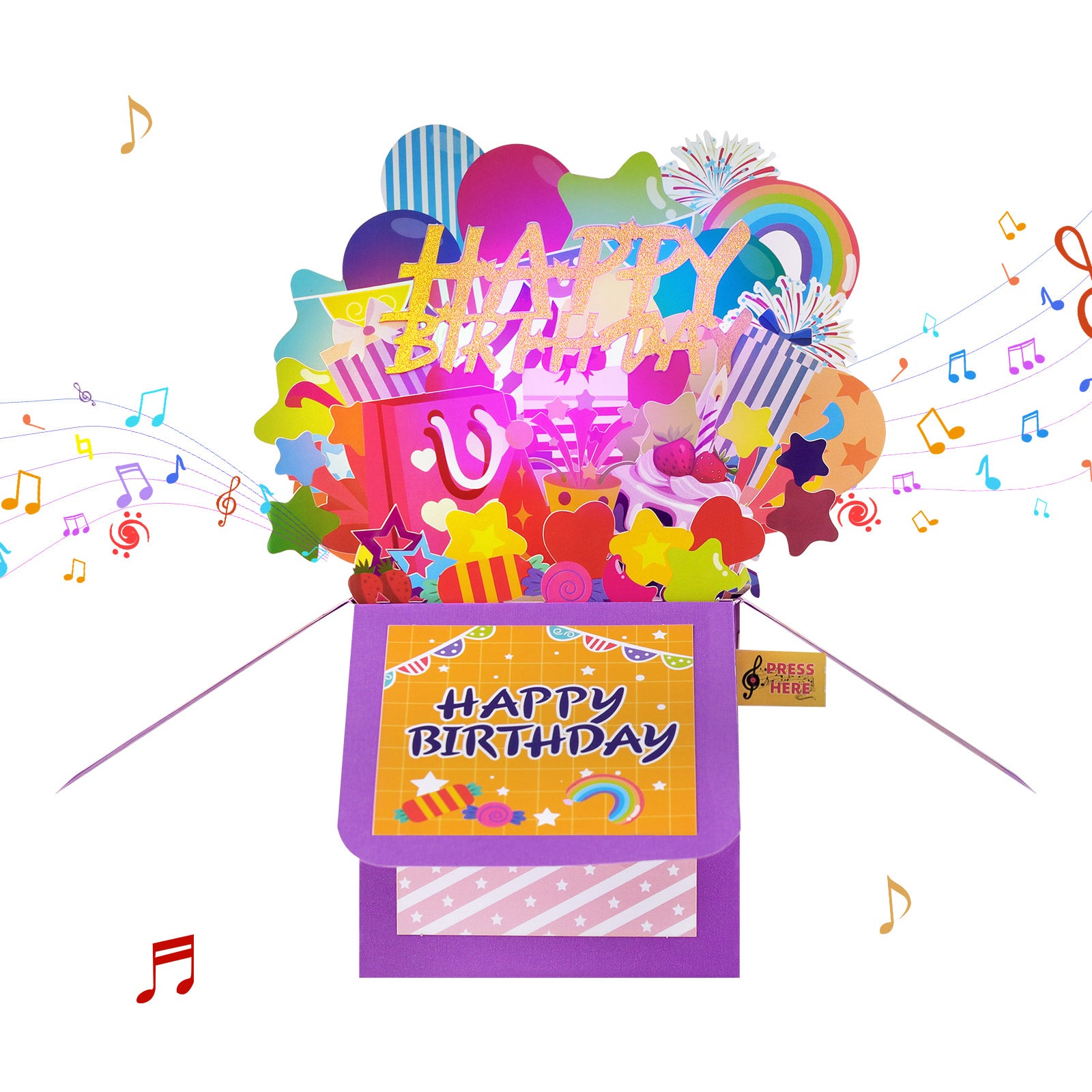 Musical Birthday Pop-Up Card with Lights and Music Magic Ants