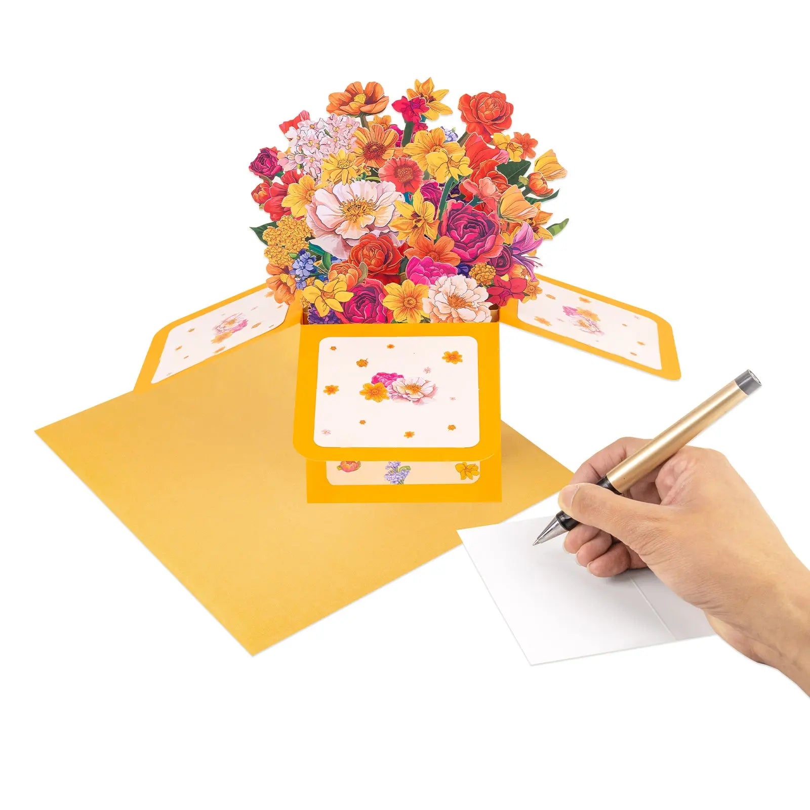 Flowers Bouquet Pop Up Box Card - 3D Bouquet Box | Handmade 3D Card | Unique Gift for Mother's Day, Birthday, Anniversary, Any Occasion Magic Ants