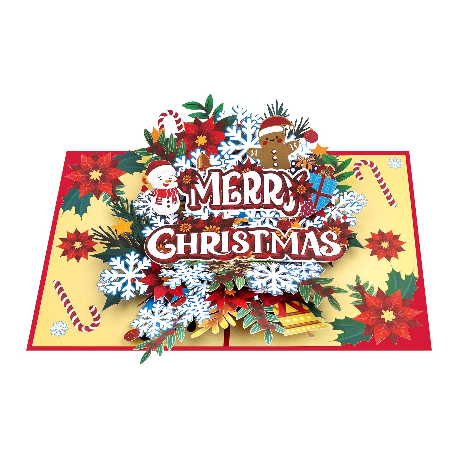 Christmas 3D Pop Up Greeting Card - Holiday Card for Family, Friends & Gifts Magic Ants