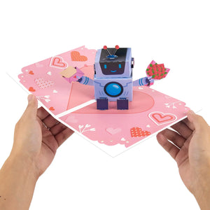 Romantic Robot Love Pop-up Card - Perfect Gift for Valentine's Day, Birthday, Anniversary Magic Ants