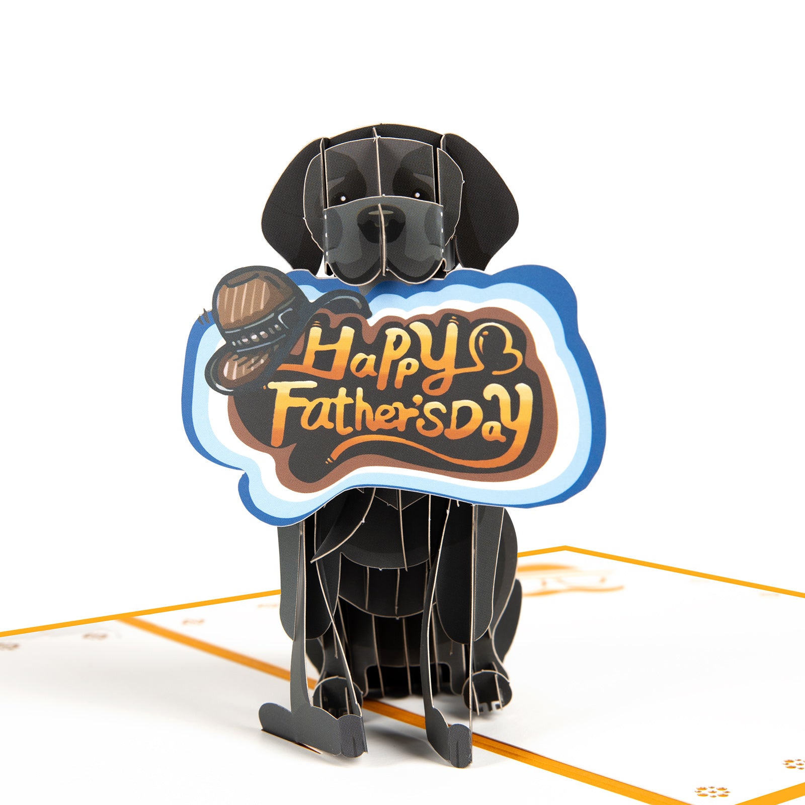3D Labrador Dog Pop-up Card for Father's Day