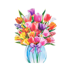 3D Tulip Pop-up Bouquet Card - The perfect celebratory gift for special occasions such as Mother's Day, anniversaries, and birthdays Magic Ants