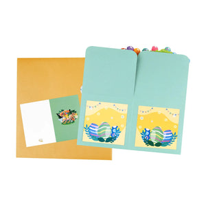 Happy Easter Pop Up Card - 3D Bouquet Box | Handmade 3D Card | Unique Gift for celebrating Easter Magic Ants