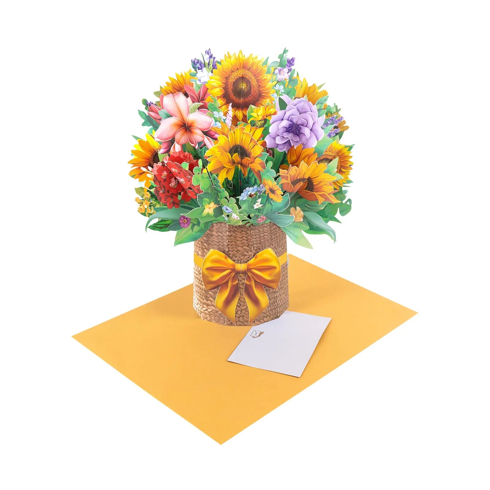 3D Sunflower Bouquet Pop Up Card - Unique Pop-Up Flower Greeting Card for Mother's Day, Birthday, Anniversary & Special Occasions Magic Ants