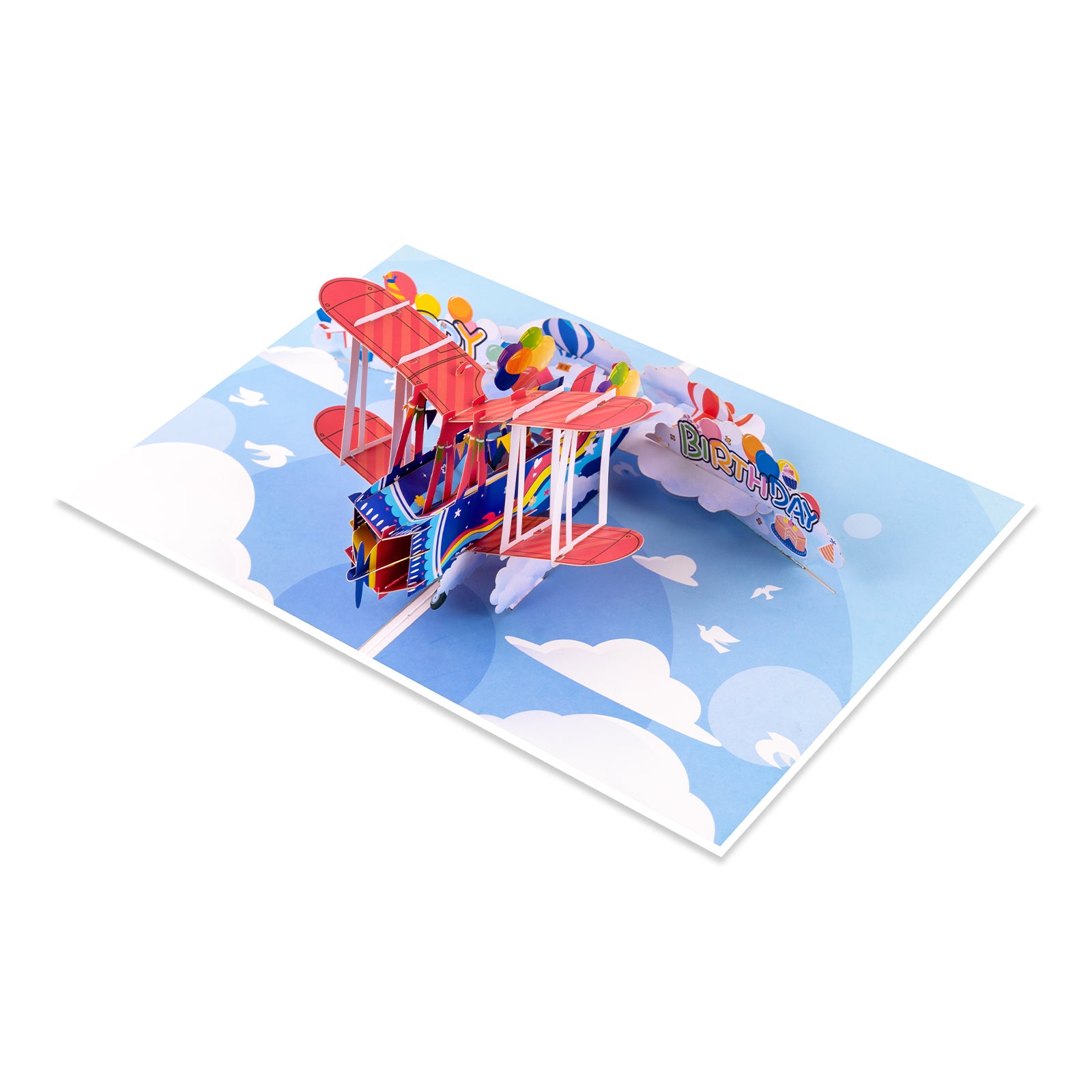 Jet Plane Birthday Pop-Up Card for Kids, Husband, Aviation Lovers Magic Ants