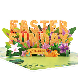 Easter Sunday Pop-Up Card | 3D Lettering Design Magic Ants