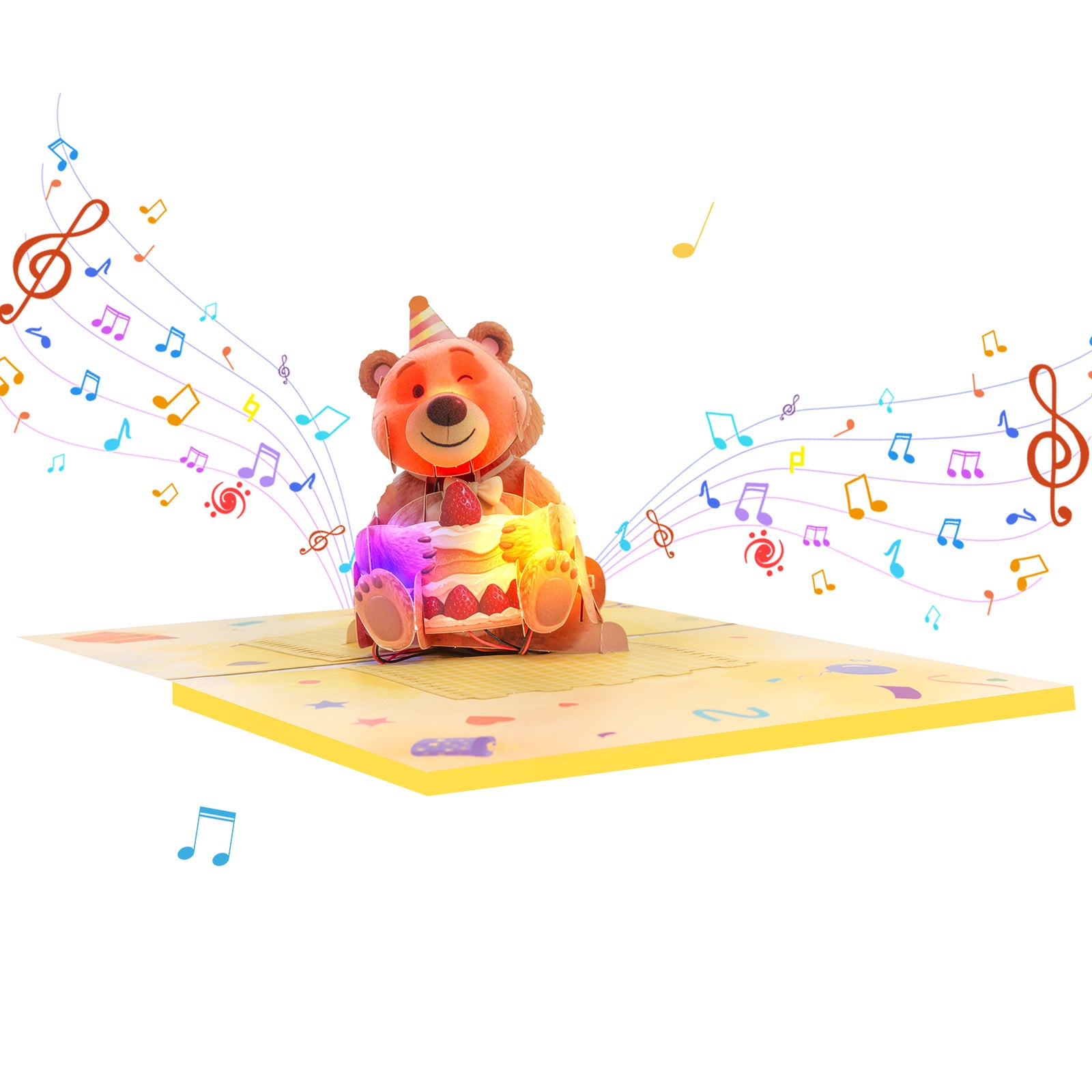 Beer & Birthday Cake Musical 3D Pop-Up Card | Personalized Funny Birthday Card with Music