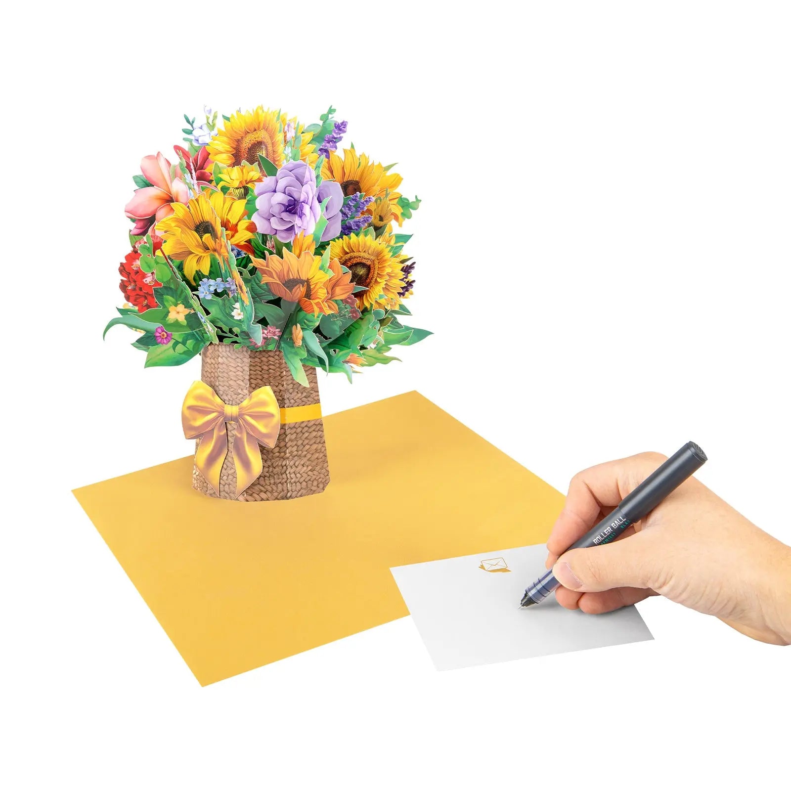 3D Sunflower Bouquet Pop Up Card - Unique Pop-Up Flower Greeting Card for Mother's Day, Birthday, Anniversary & Special Occasions Magic Ants