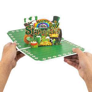 St. Patrick's Day Pop-Up Card with 3D Lettering Magic Ants