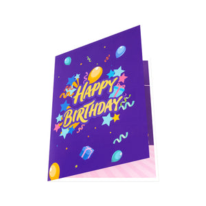 Happy Birthday Pop-Up Card | Gift Boxes and Balloons Design Magic Ants