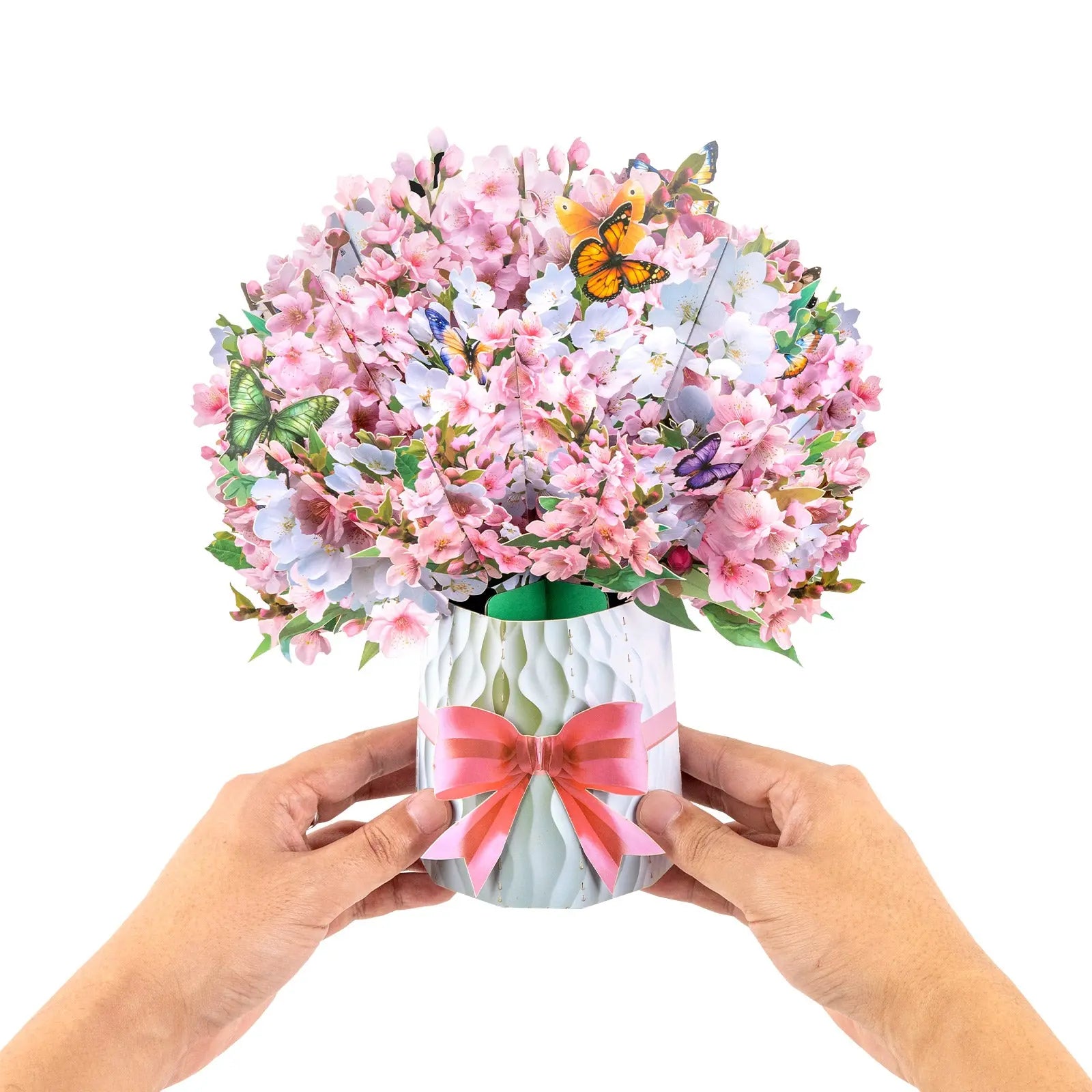 3D Cherry Blossom Bouquet Pop Up Card - Unique Pop-Up Flower Greeting Card for Mother's Day, Birthday, Anniversary & Special Occasions Magic Ants