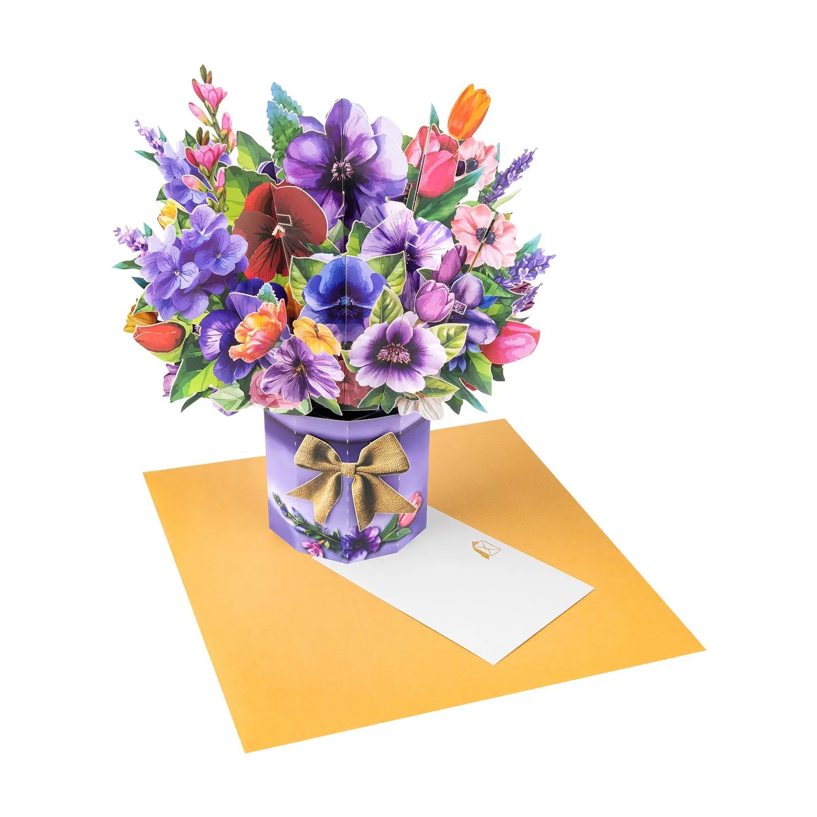 Flowers Bouquet Pop Up Card - 3D Greeting Cards | Perfect Gift for Birthday & Mother's Day Magic Ants