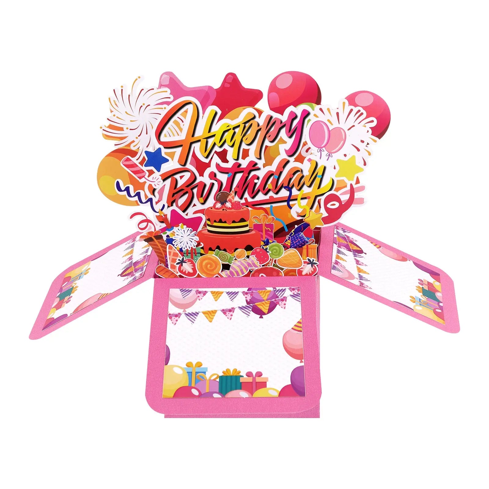 Birthday Celebration Box Pop Up Card - 3D Foldable Box | Creative Birthday Surprise Magic Ants
